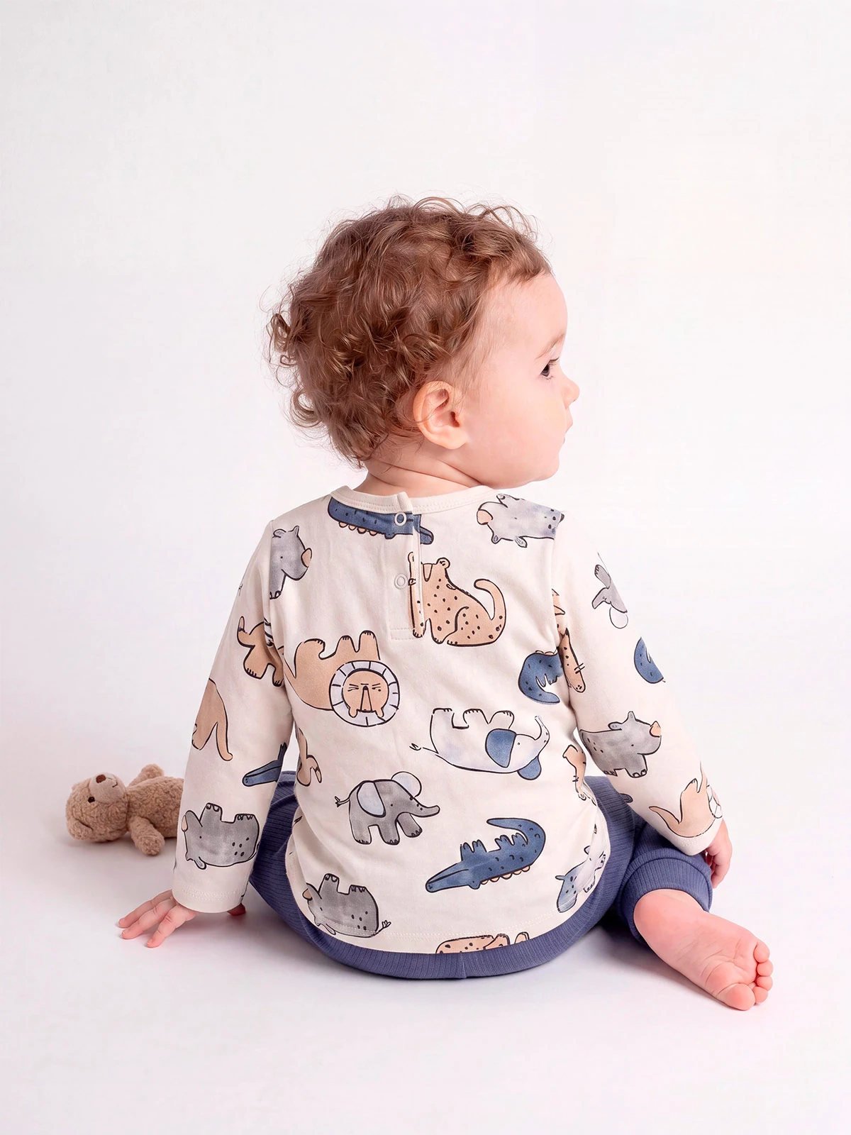 CONJUNTO POLO + PANTALÓN + BABERO ALGODÓN NIÑO BABY HARVEST - 2