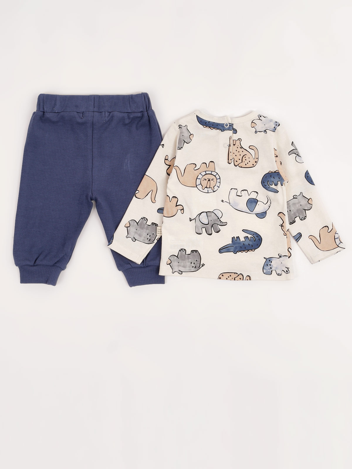 CONJUNTO POLO + PANTALÓN + BABERO ALGODÓN NIÑO BABY HARVEST - 4