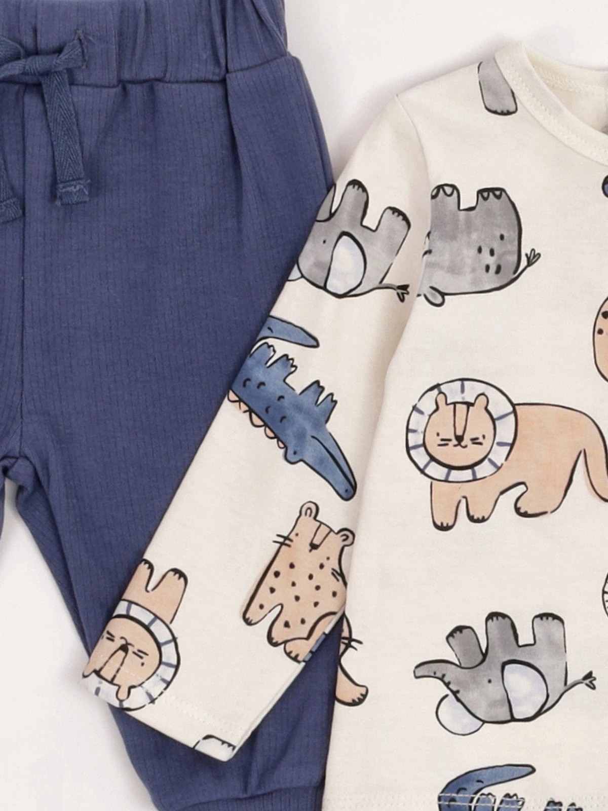 CONJUNTO POLO + PANTALÓN + BABERO ALGODÓN NIÑO BABY HARVEST - 5