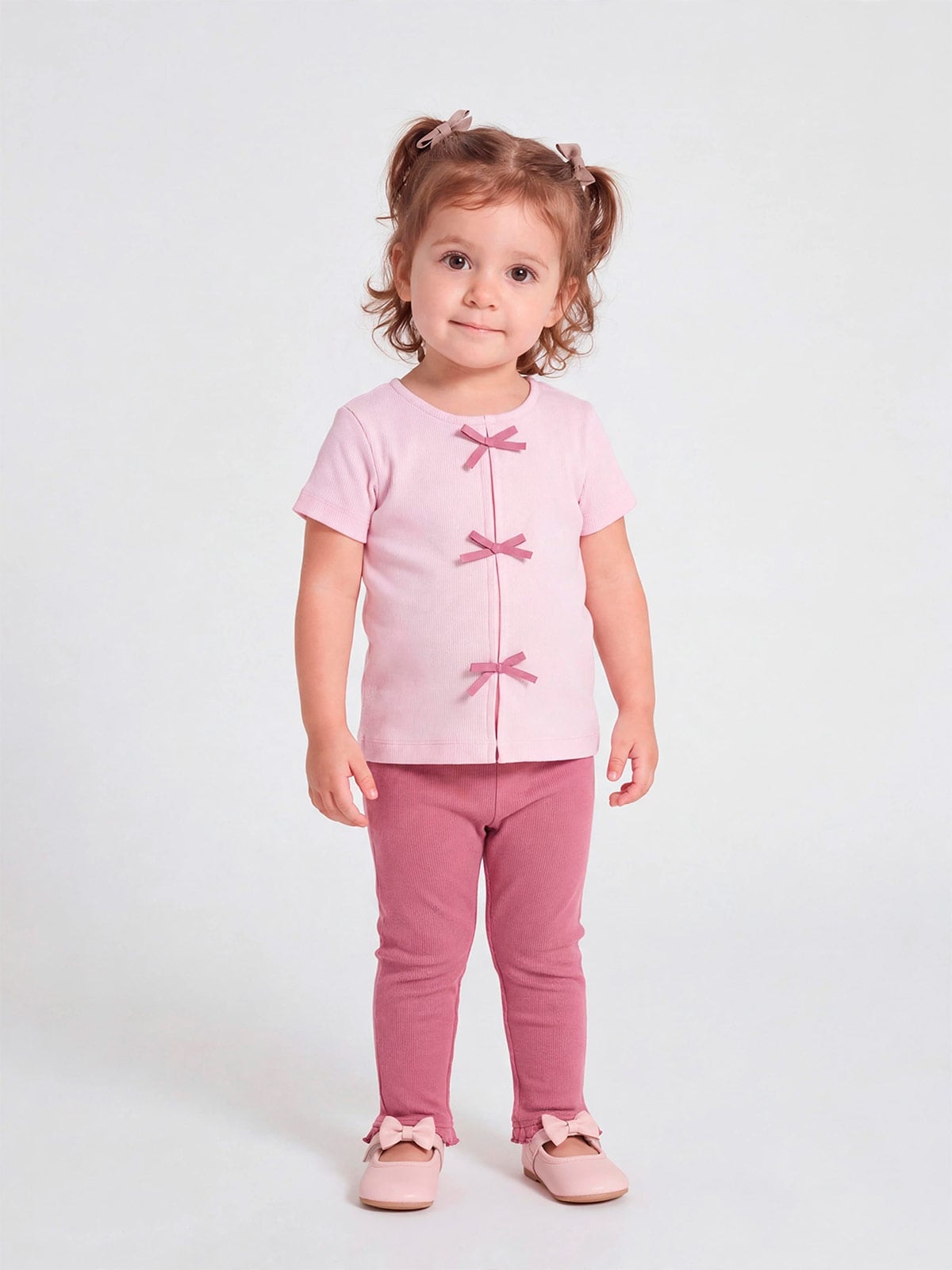 CONJUNTO POLO + LEGGING ALGODÓN NIÑA BABY HARVEST - 1