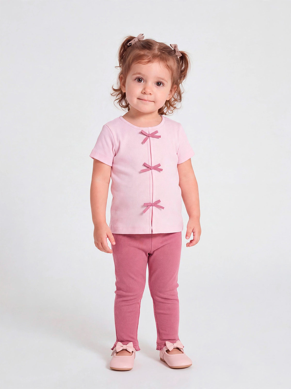 CONJUNTO POLO + LEGGING ALGODÓN NIÑA BABY HARVEST - 1