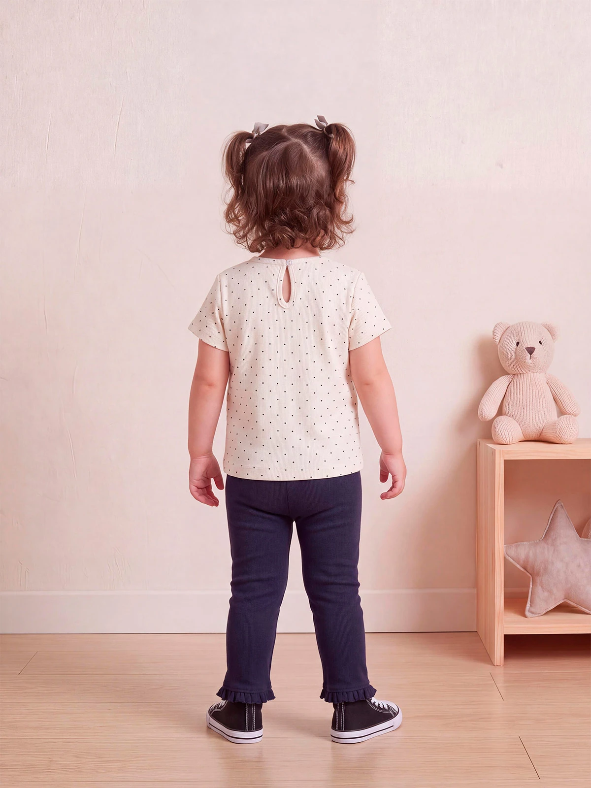 CONJUNTO POLO + LEGGING ALGODÓN NIÑA BABY HARVEST - 2