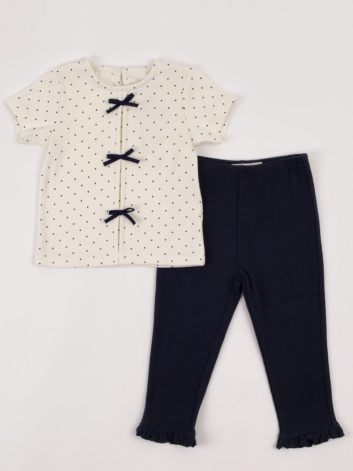 CONJUNTO POLO + LEGGING ALGODÓN NIÑA BABY HARVEST - 3
