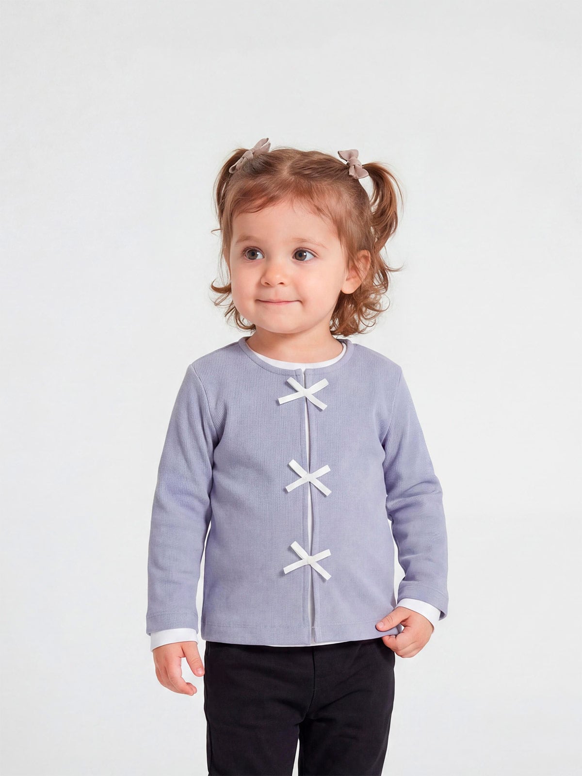 POLO RIB BOW MANGA LARGA BEBÉ NIÑA BABY HARVEST - 1