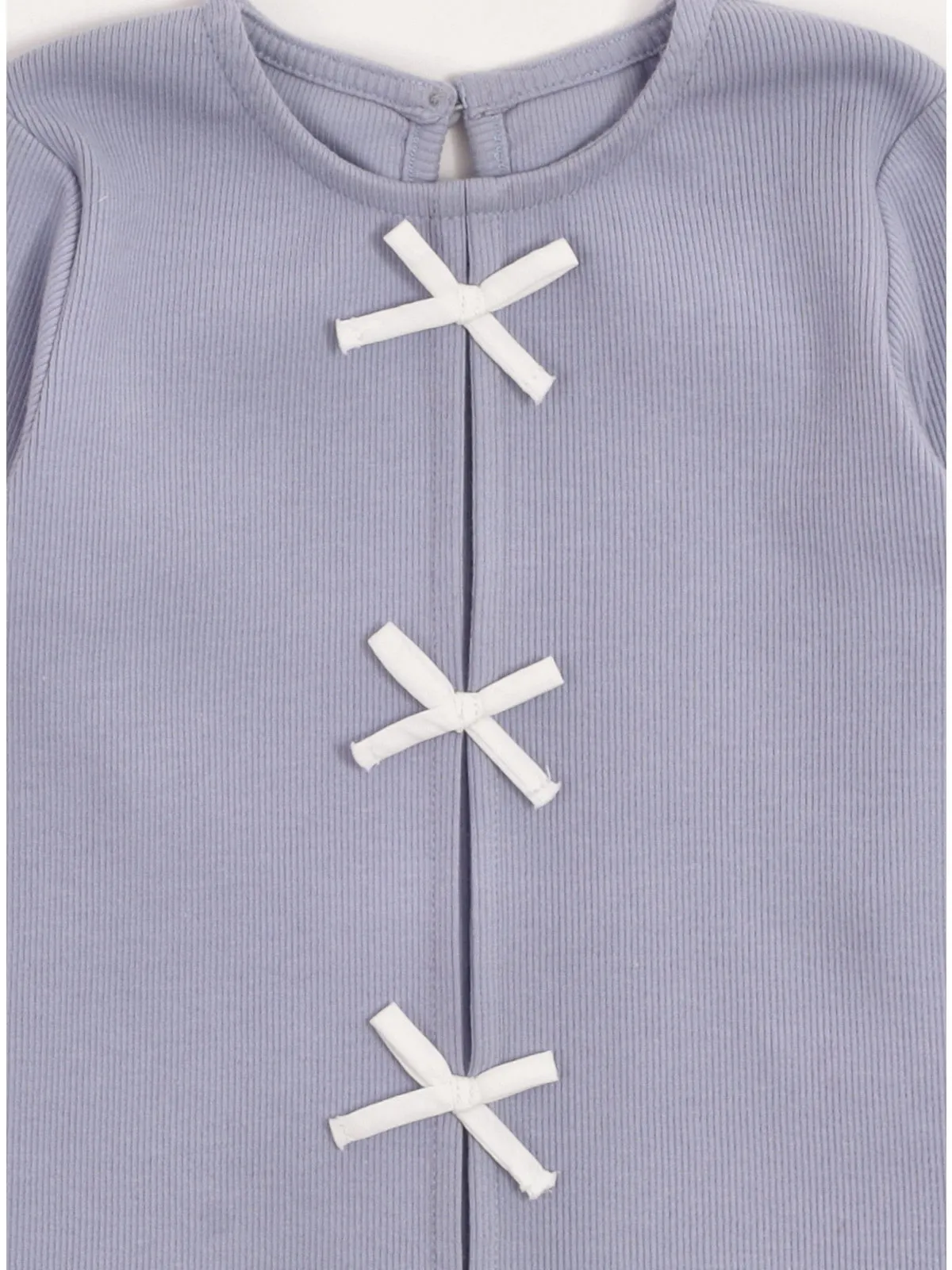 POLO RIB BOW MANGA LARGA BEBÉ NIÑA BABY HARVEST - 5