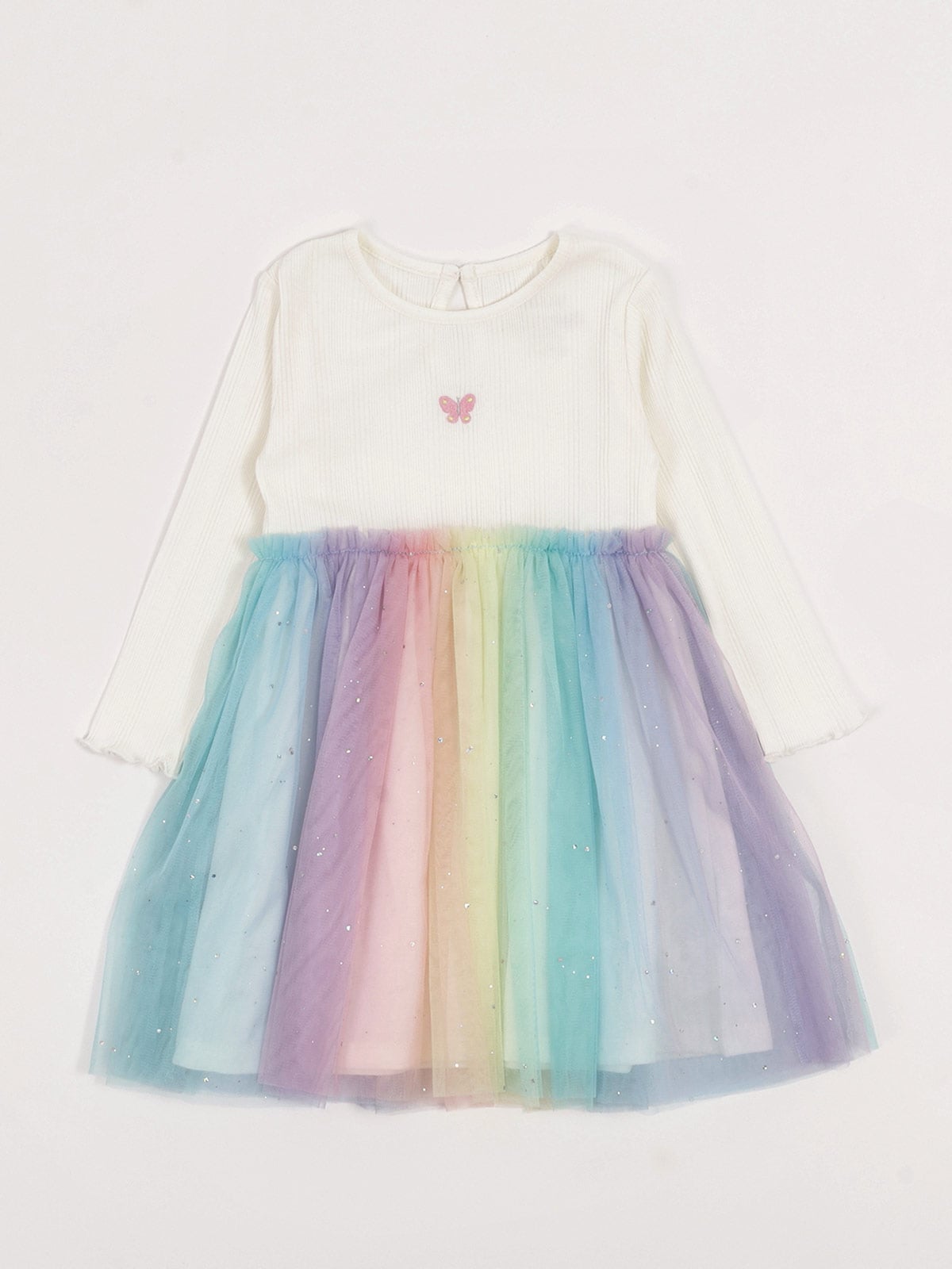 VESTIDO SHINNY MANGA LARGA BEBÉ NIÑA BABY HARVEST - 1