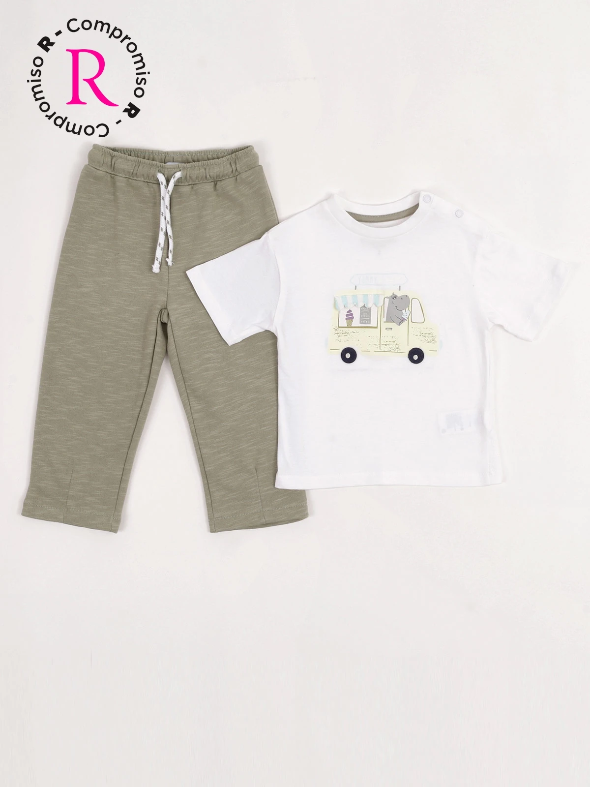 CONJUNTO POLO + PANTALÓN ALGODÓN NIÑO BABY HARVEST - 3