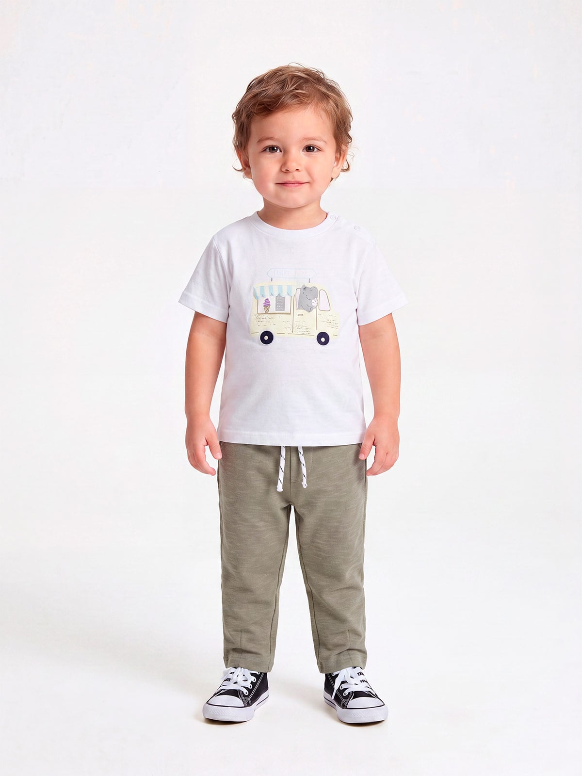 CONJUNTO POLO + PANTALÓN ALGODÓN NIÑO BABY HARVEST - 1