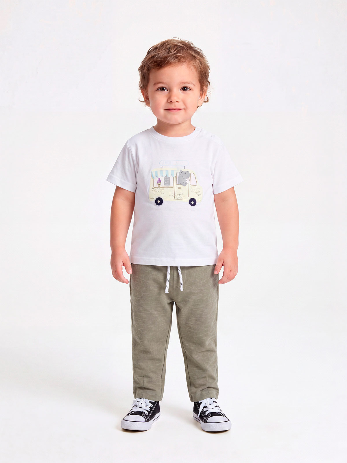 CONJUNTO POLO + PANTALÓN ALGODÓN NIÑO BABY HARVEST - 1