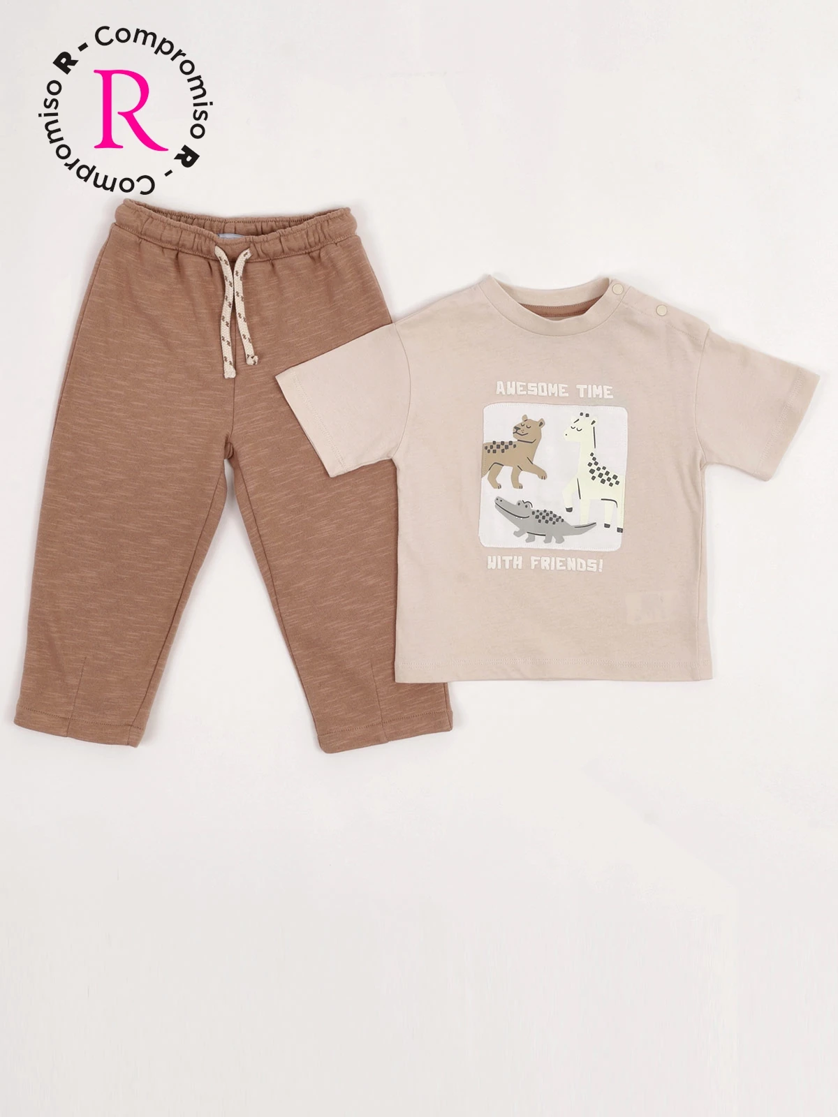 CONJUNTO POLO + PANTALÓN ALGODÓN NIÑO BABY HARVEST - 3