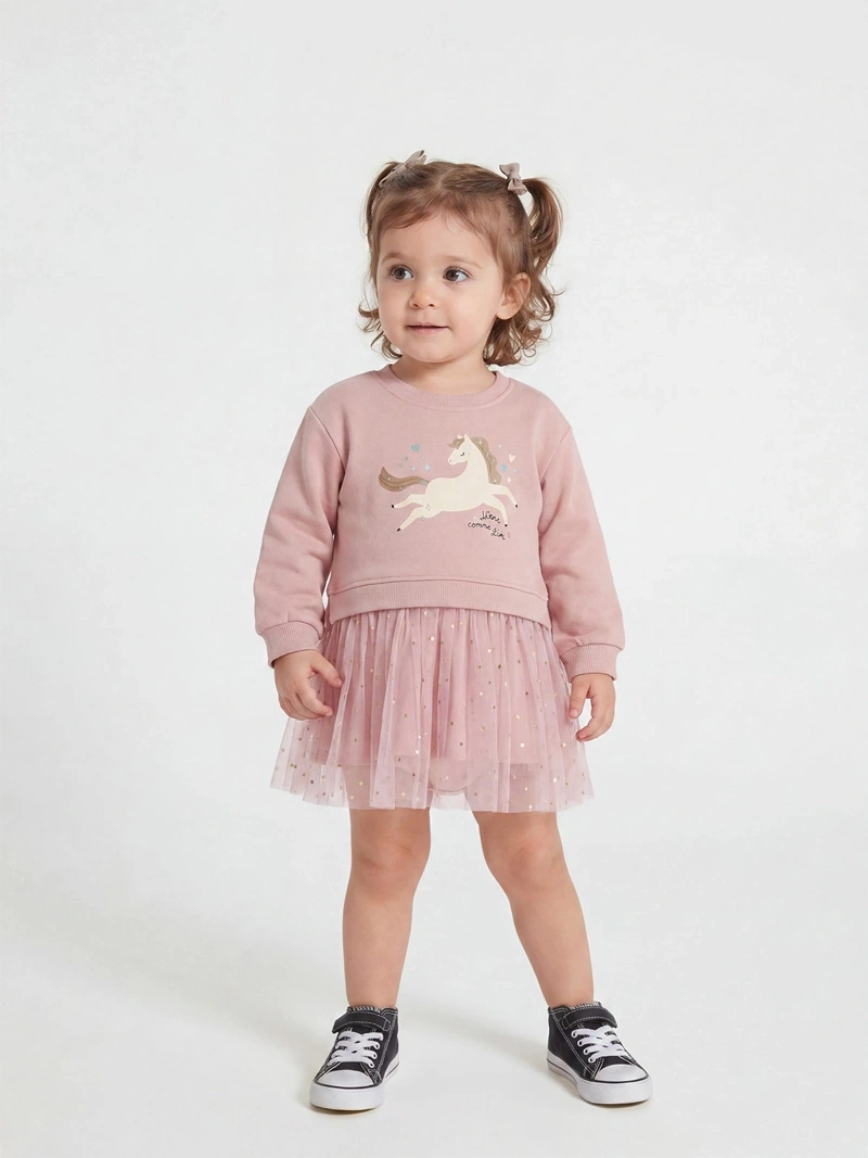 POLERA VESTIDO BEBÉ NIÑA BABY HARVEST - 1