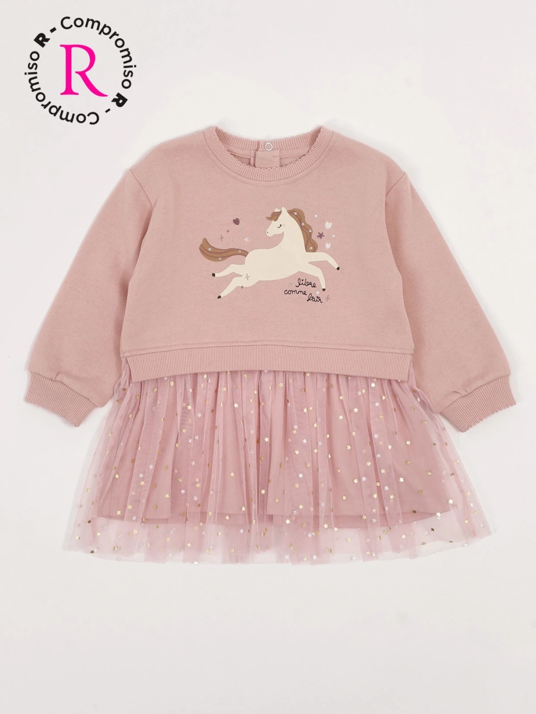 POLERA VESTIDO BEBÉ NIÑA BABY HARVEST - 3