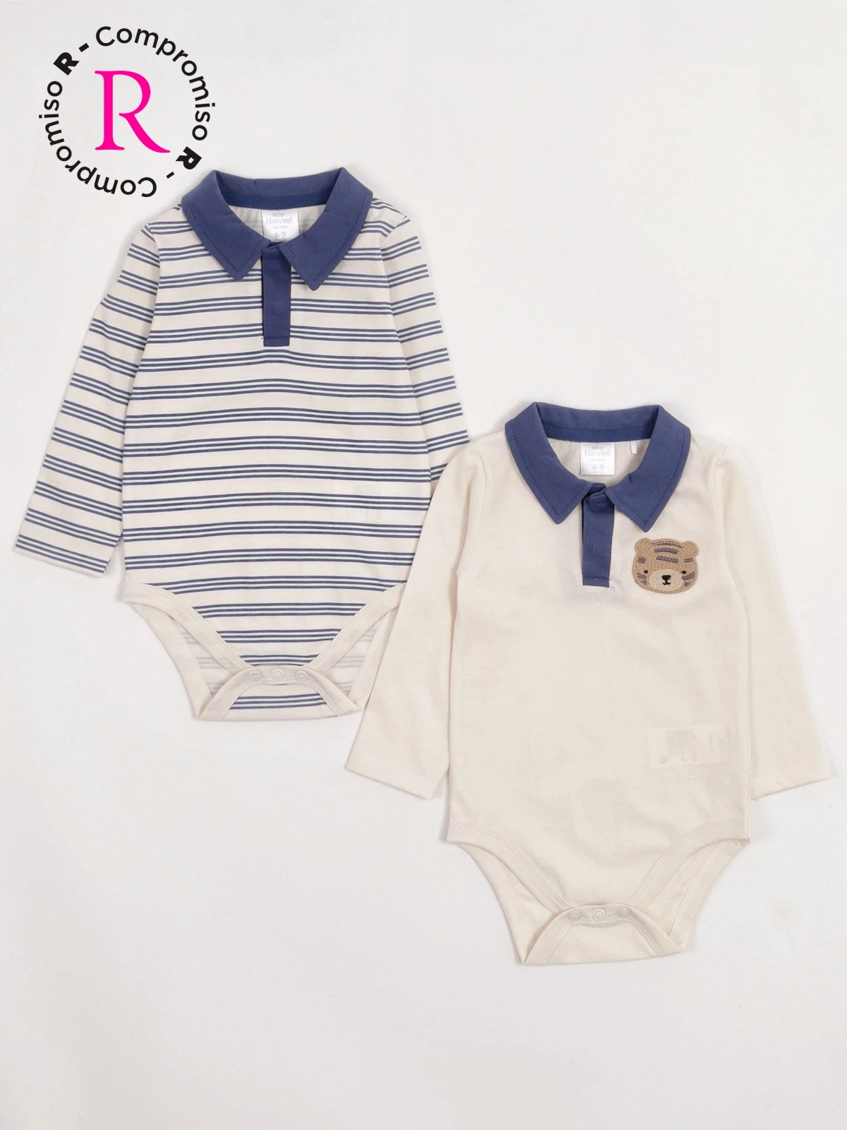 PACK X2 BODY ALGODÓN NIÑO BABY HARVEST - 1