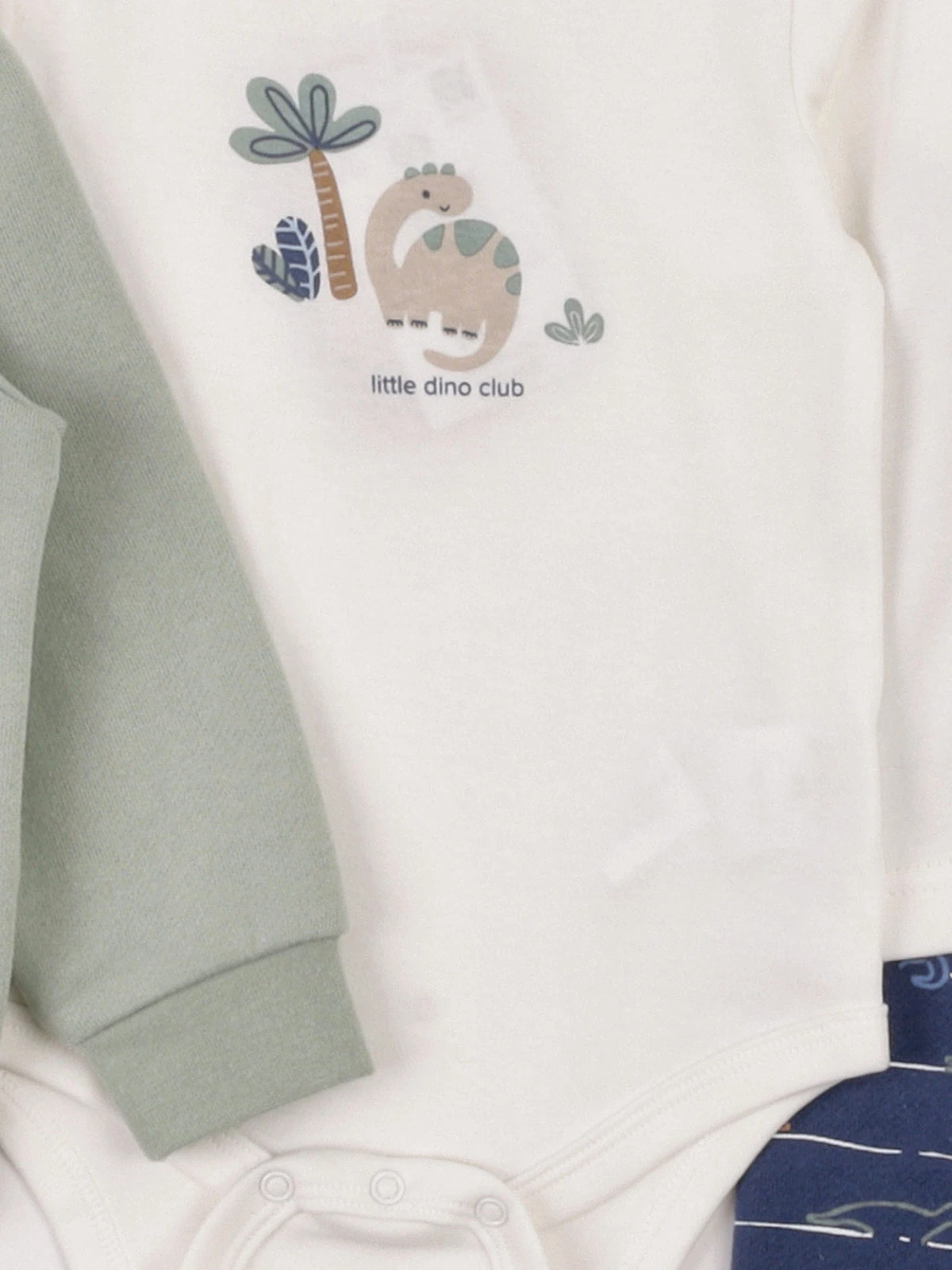 CONJUNTO BODY + POLERA + PANTALÓN DE BUZO ALGODÓN NIÑO BABY HARVEST - 5