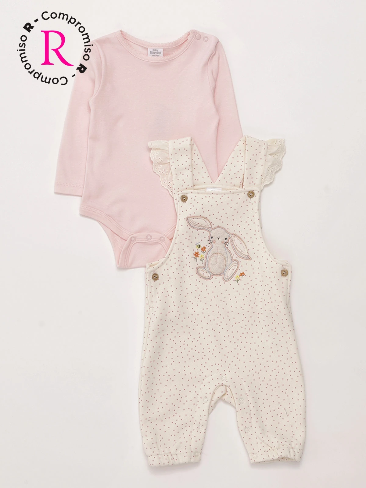 CONJUNTO BODY + JARDINERA ALGODÓN NIÑA BABY HARVEST - 3