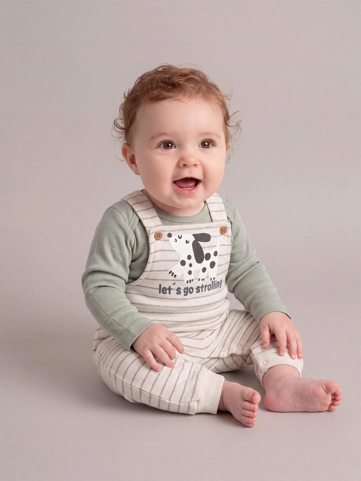 CONJUNTO BODY + JARDINERA ALGODÓN NIÑO BABY HARVEST - 1