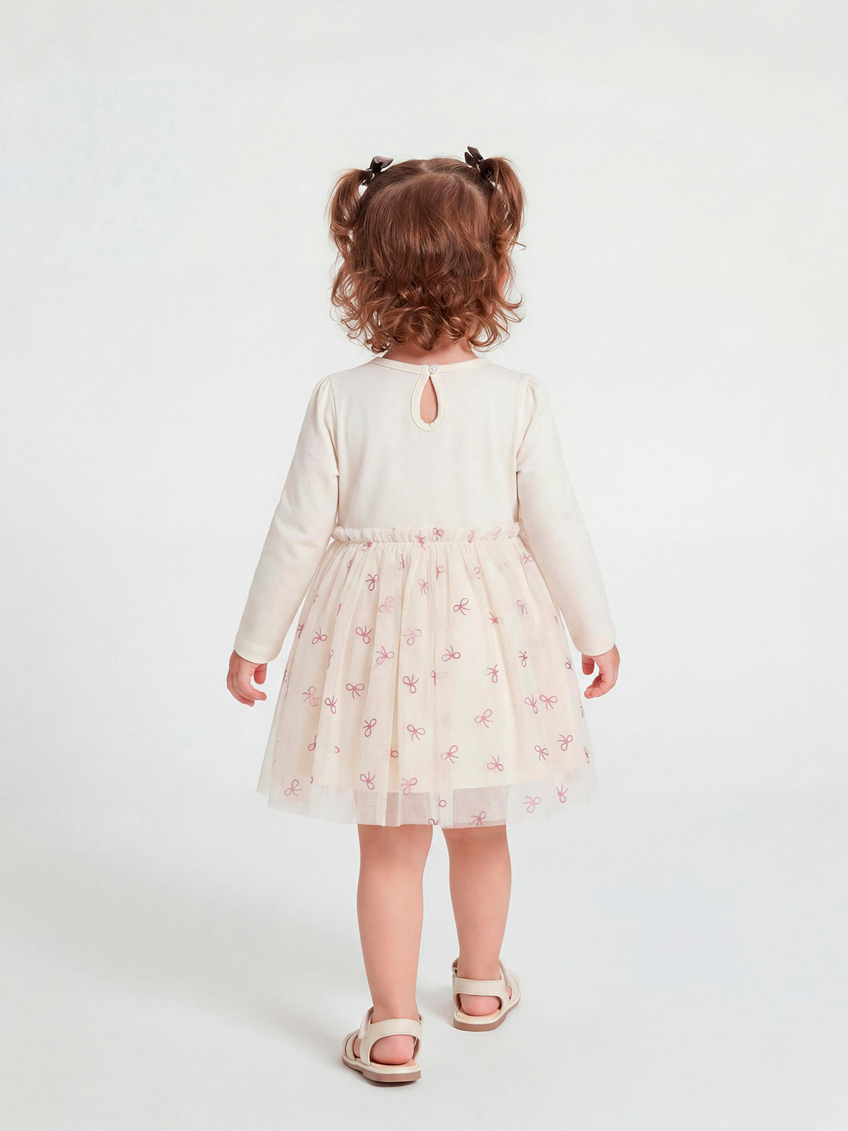 VESTIDO TUL MANGA LARGA BEBÉ NIÑA BABY HARVEST - 2