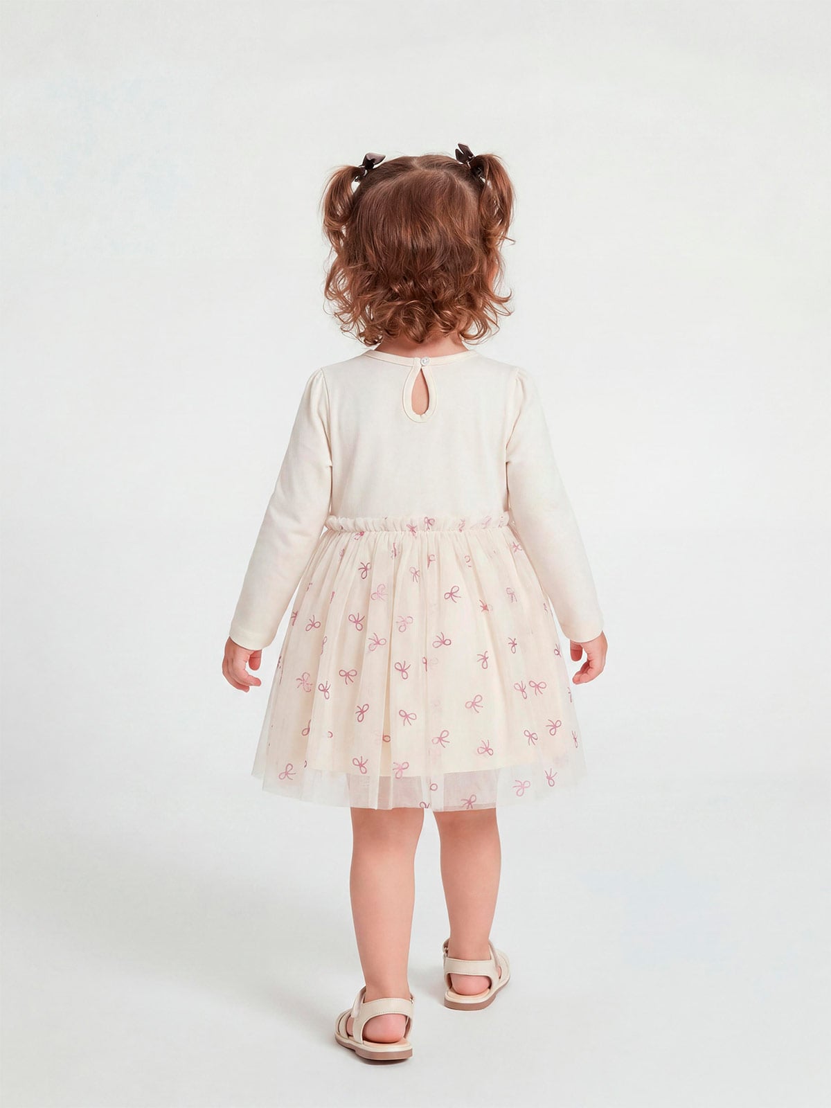 VESTIDO TUL MANGA LARGA BEBÉ NIÑA BABY HARVEST - 2