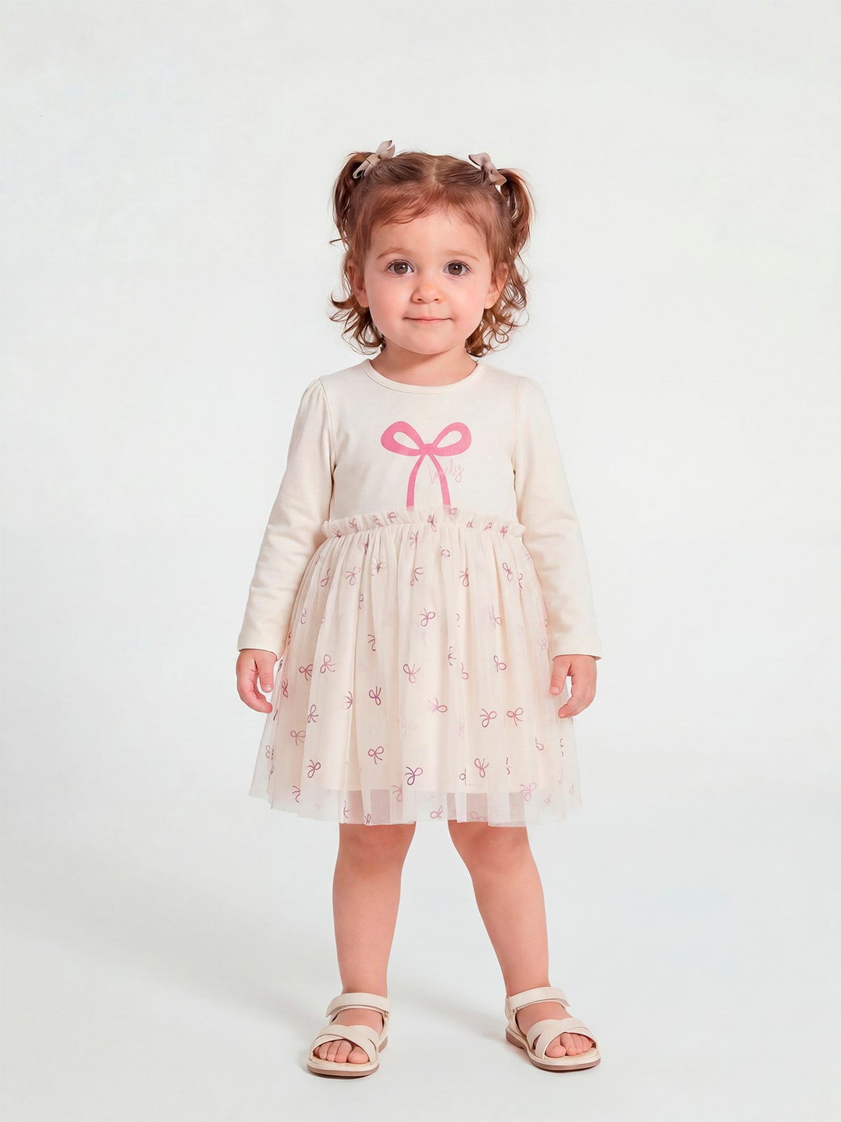 VESTIDO TUL MANGA LARGA BEBÉ NIÑA BABY HARVEST - 1