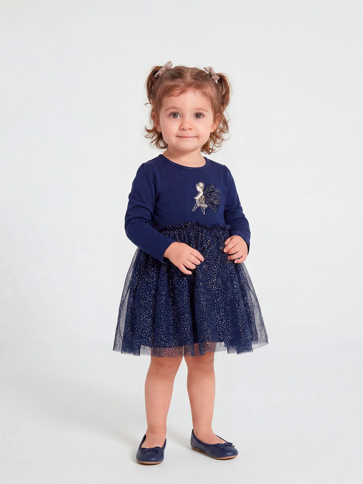 VESTIDO TUL MANGA LARGA BEBÉ NIÑA BABY HARVEST - 1