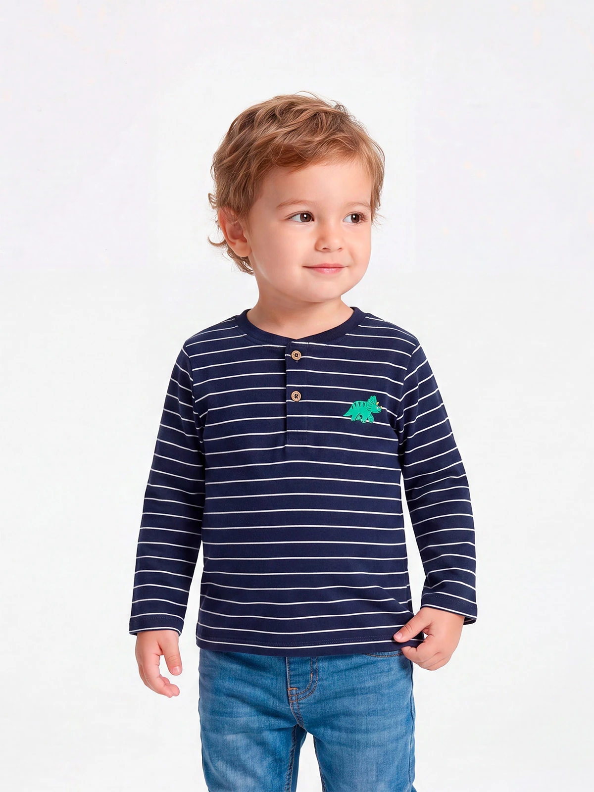 POLO MANGA LARGA ALGODÓN NIÑO BABY HARVEST HENLEY - 1