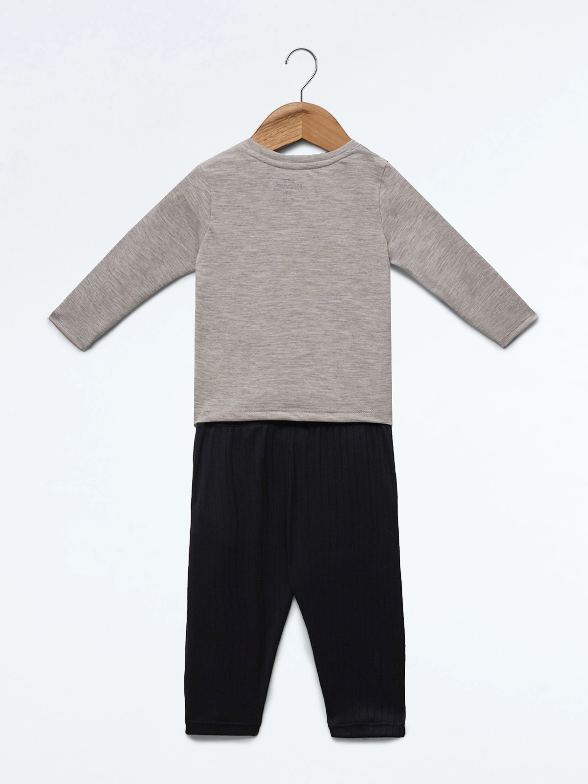 CONJUNTO RIB ALGODÓN POLO + PANTALON BEBE NIÑO BABY HARVEST - 2