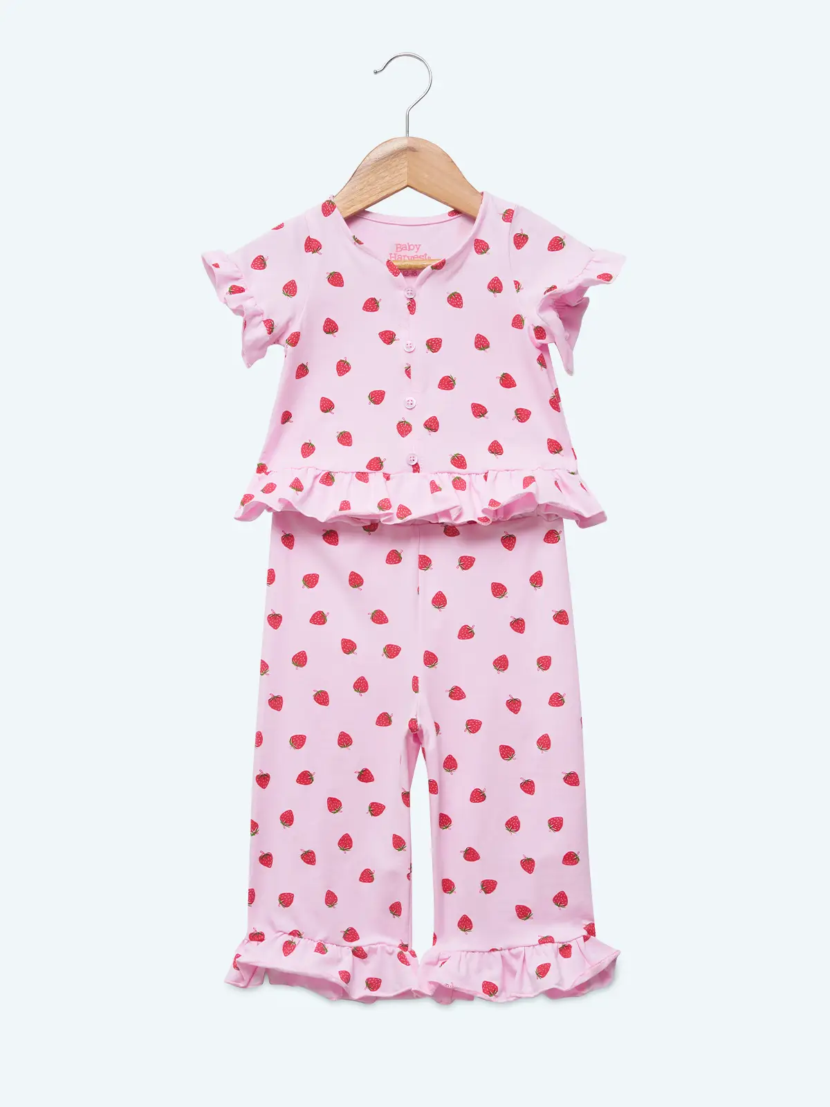 CONJUNTO FRUTITAS POLO + PANTALON BEBÉ NIÑA BABY HARVEST - 1