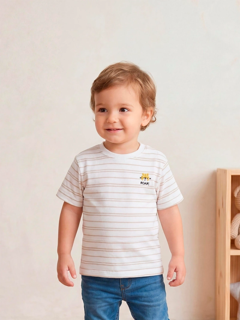 POLO LINEA MANGA CORTA ALGODÓN BEBE NIÑO BABY HARVEST - 1