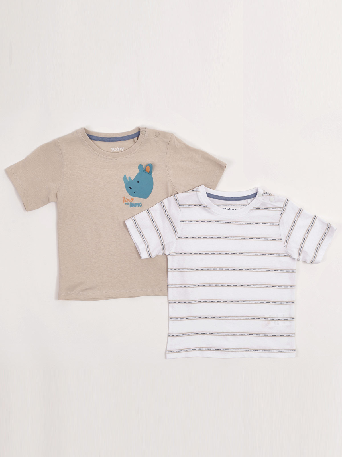 PACK X2 POLOS MANGA CORTA ALGODÓN BEBE NIÑO BABY HARVEST - 1