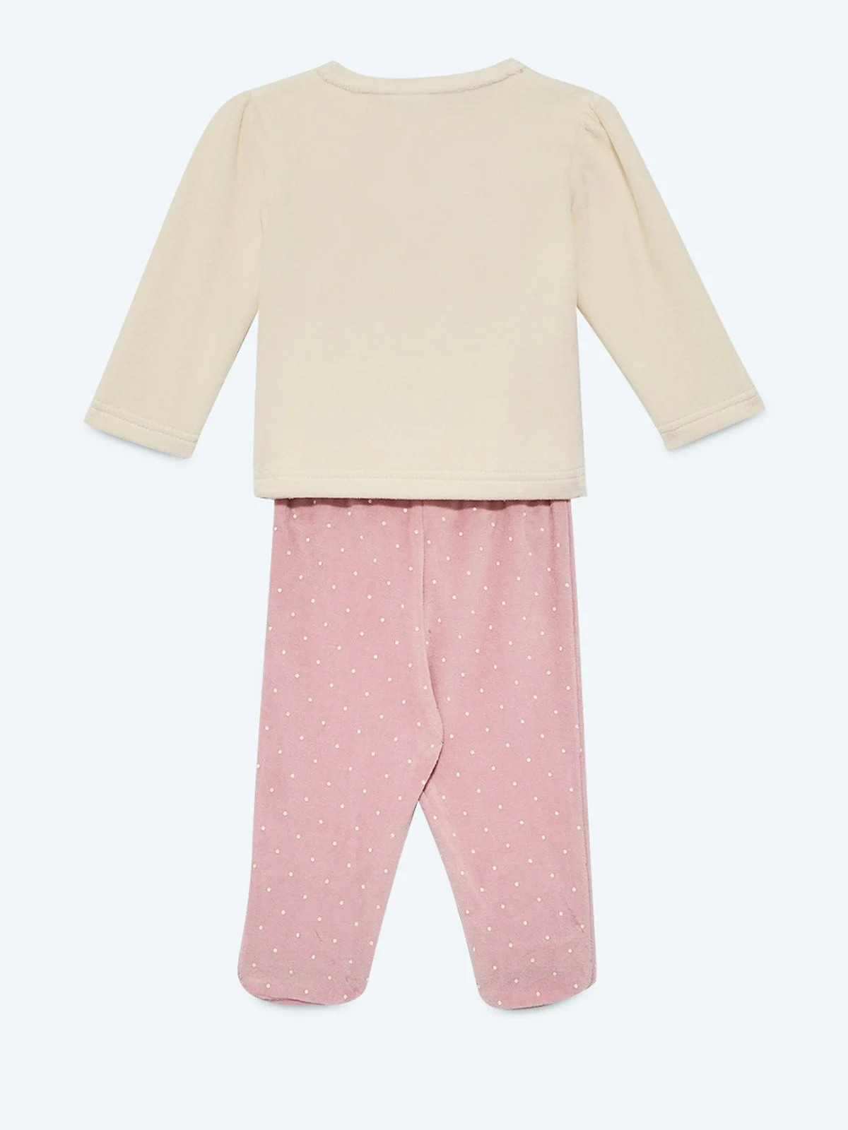 CONJUNTO PLUSH TOP + PANTALÓN BEBÉ NIÑA BABY HARVEST - 4