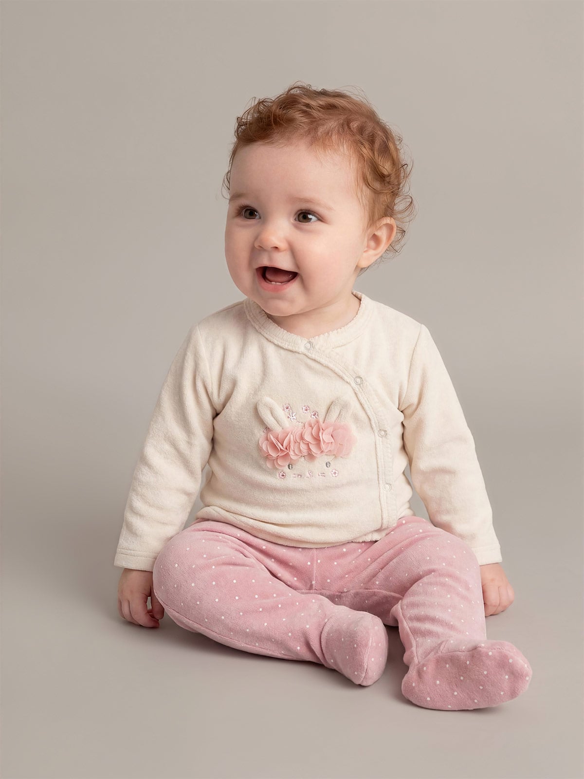 CONJUNTO TOP + PANTALÓN ALGODÓN NIÑA BABY HARVEST - 1