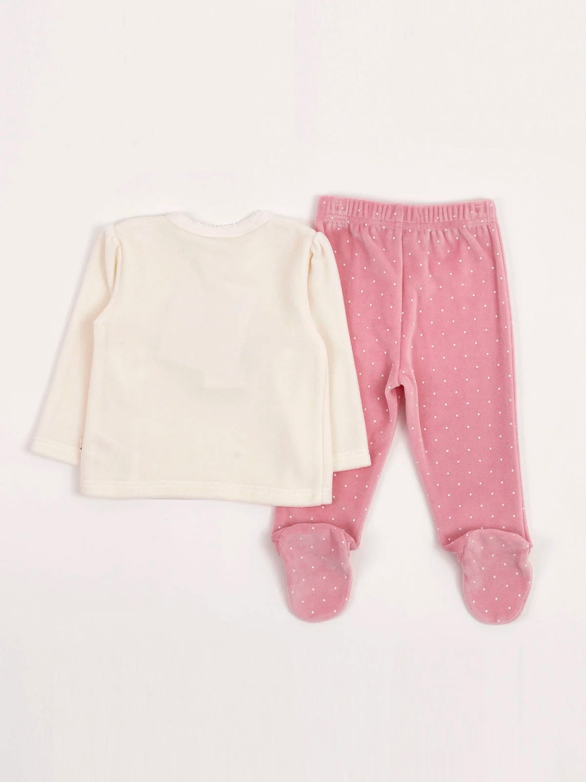 CONJUNTO PLUSH TOP + PANTALON BEBE NIÑA BABY HARVEST - 4