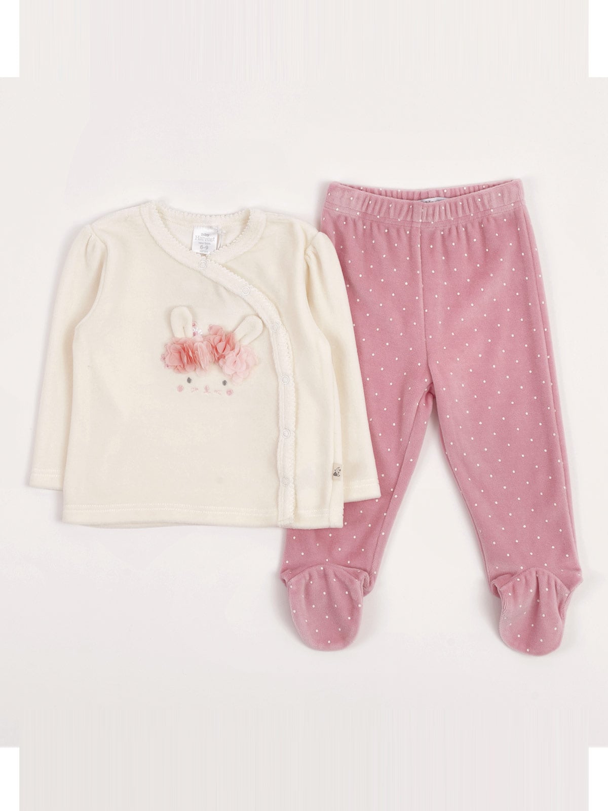 CONJUNTO TOP + PANTALÓN ALGODÓN NIÑA BABY HARVEST - 1
