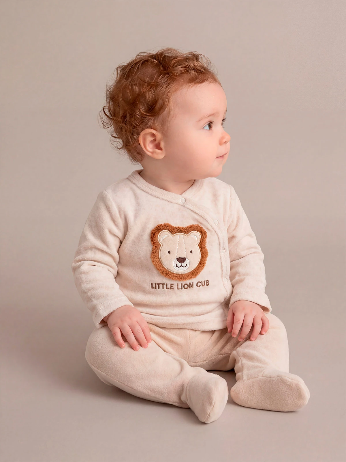 CONJUNTO PLUSH TOP + PANTALÓN BEBÉ NIÑO BABY HARVEST - 1