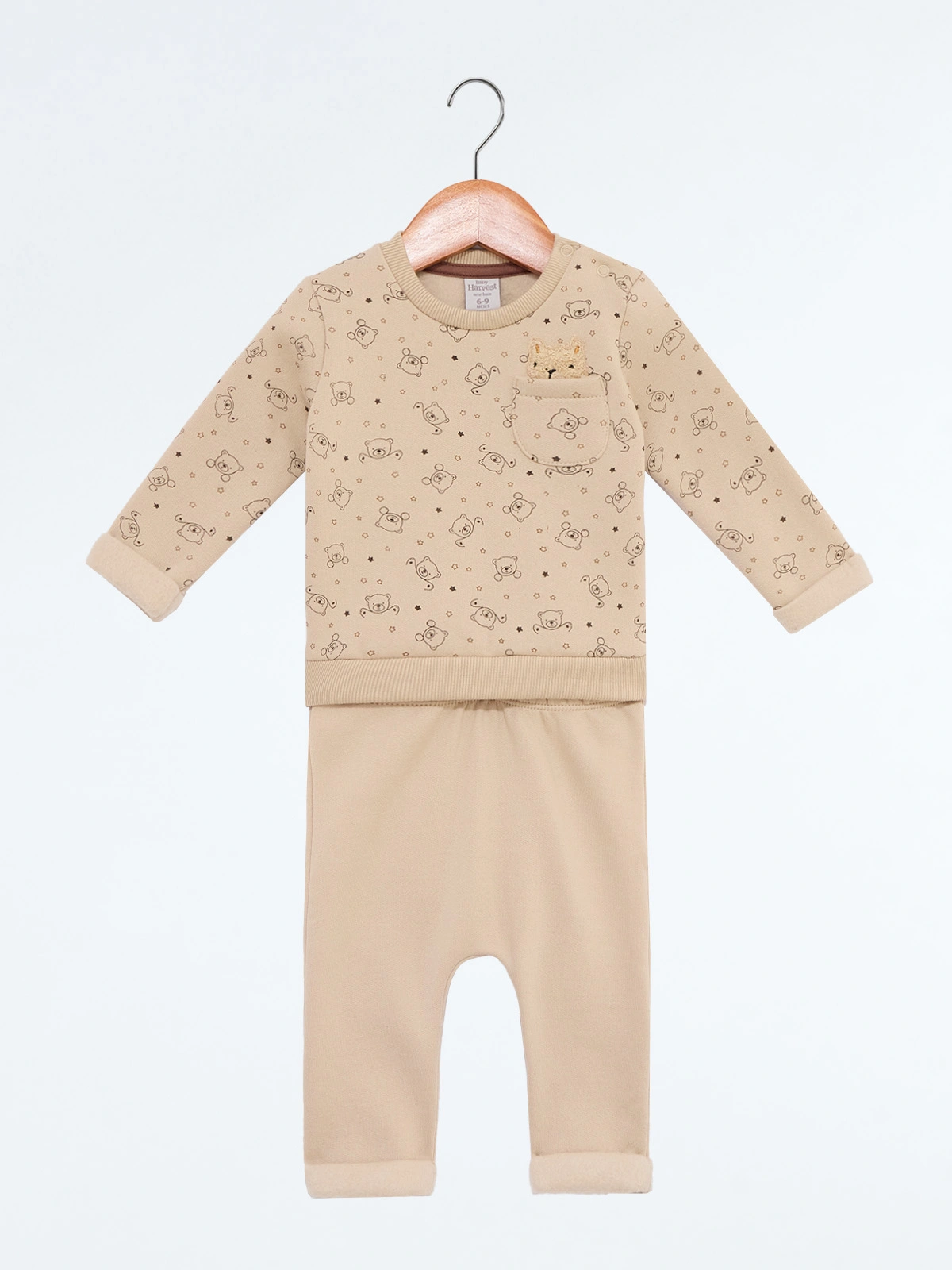 CONJUNTO FRANELA POLERA + PANTALON BEBE NIÑO BABY HARVEST - 1