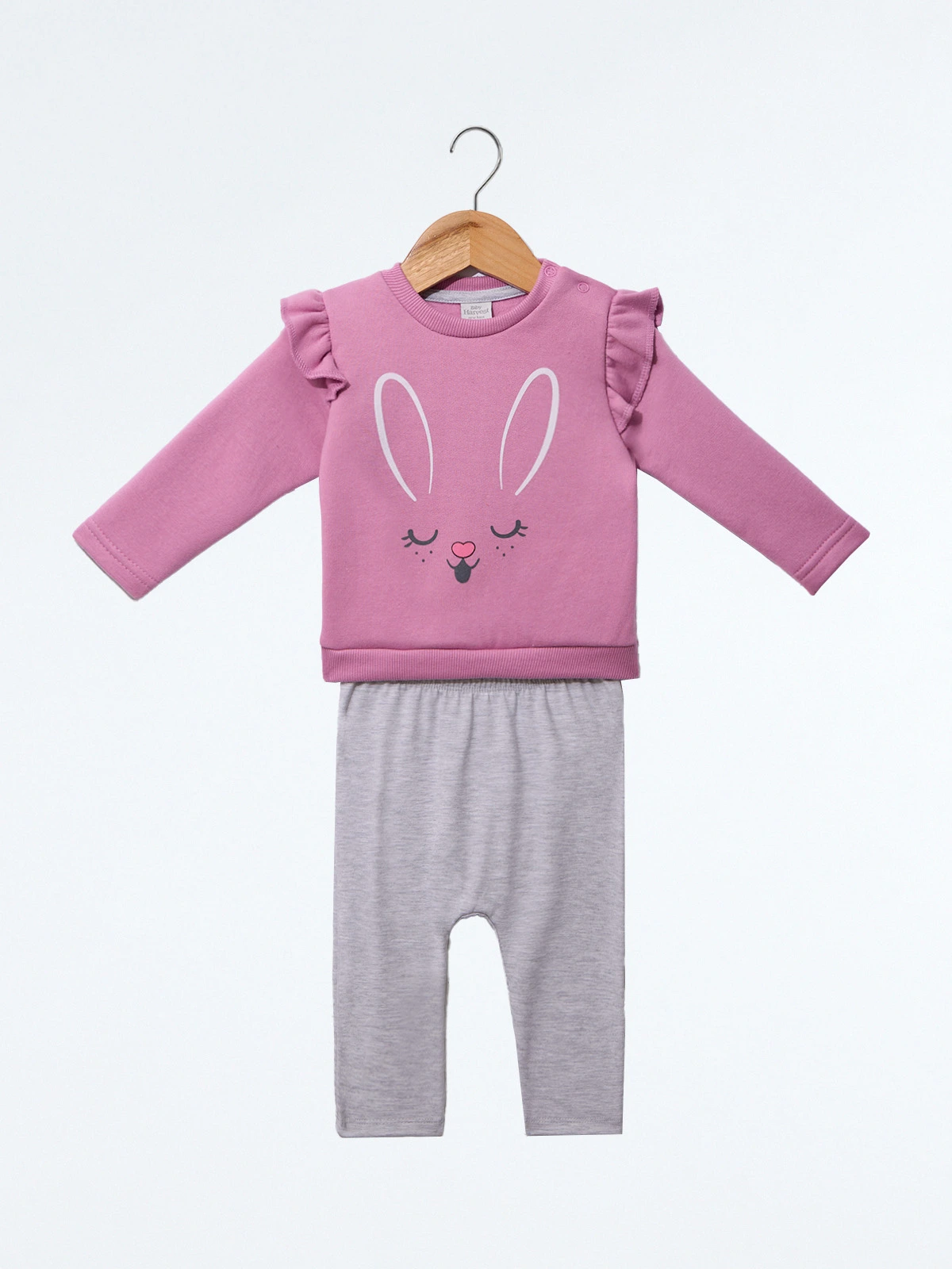 CONJUNTO FRANELA POLERA + PANTALON BEBE NIÑA BABY HARVEST - 1