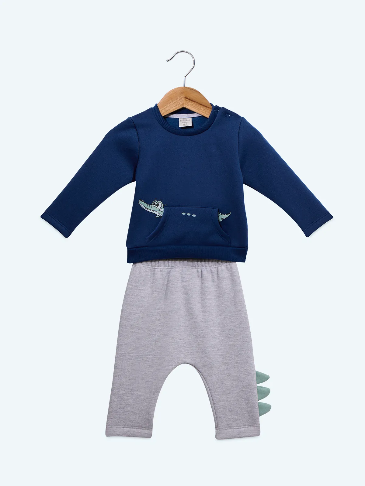 CONJUNTO FRANELA POLERA + PANTALON BEBE NIÑO BABY HARVEST - 1