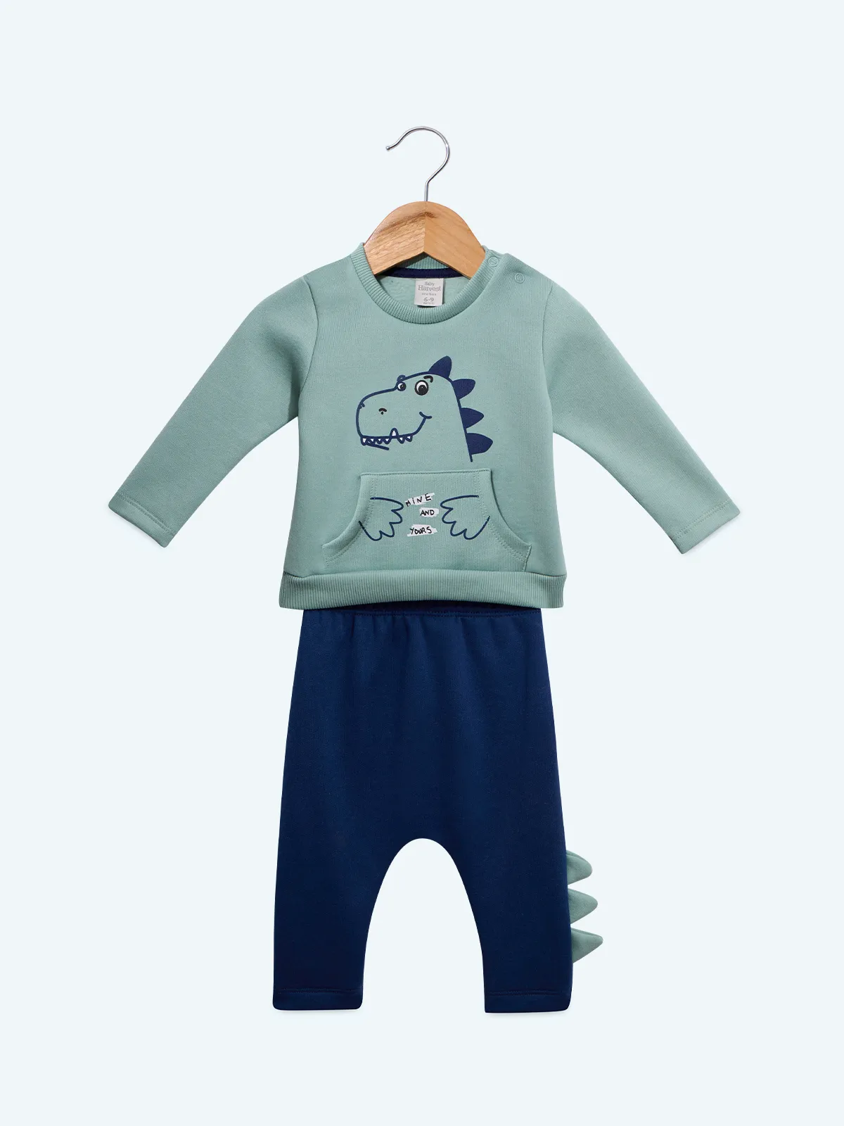 CONJUNTO FRANELA POLERA + PANTALON BEBE NIÑO BABY HARVEST - 1