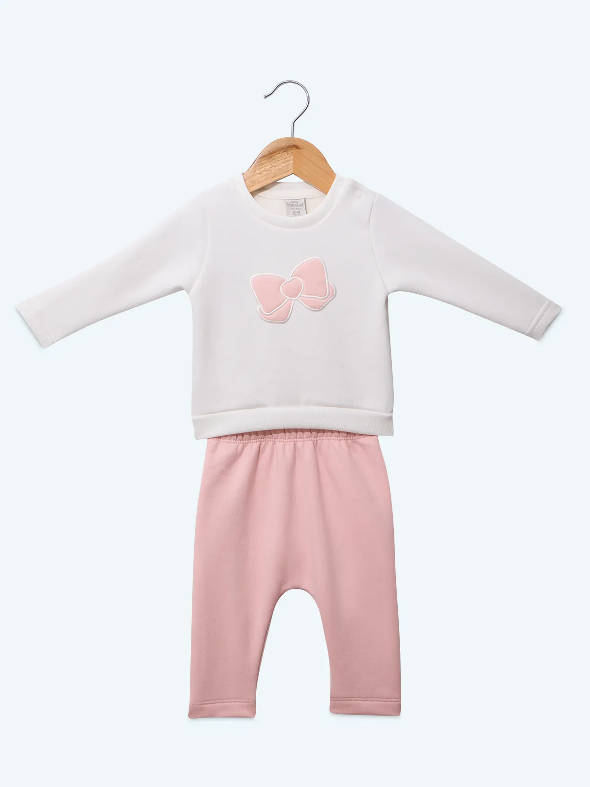 CONJUNTO FRANELA POLERA + PANTALON BEBE NIÑA BABY HARVEST - 1