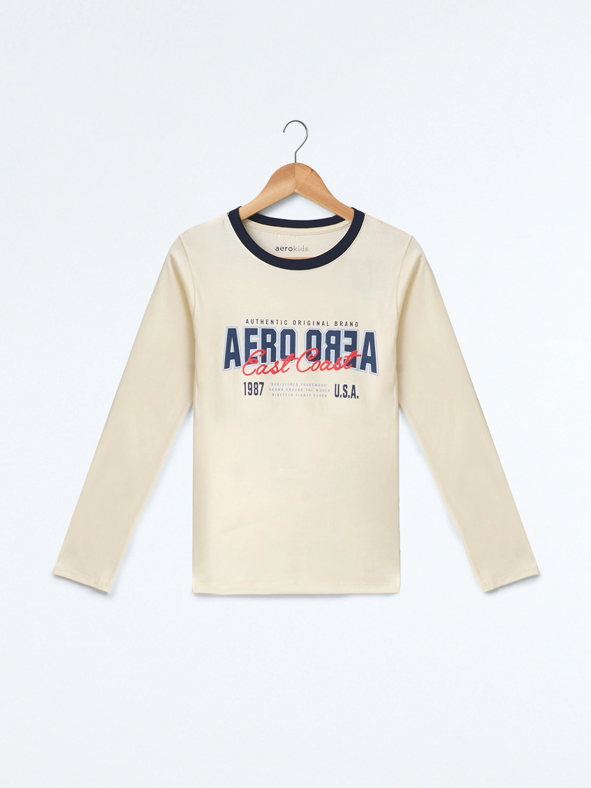 POLO MANGA LARGA ALGODÓN NIÑO AERO - 1