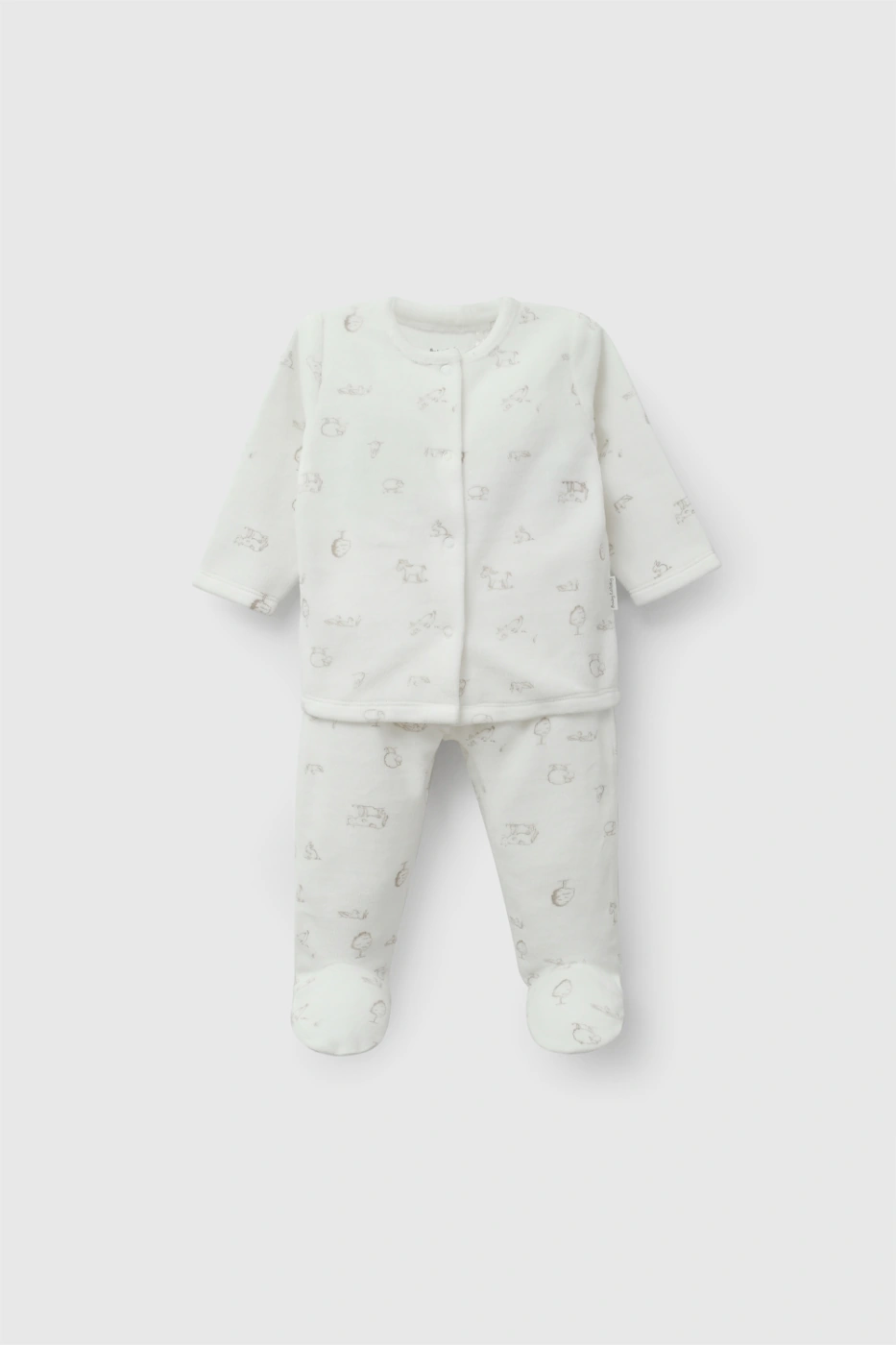 CONJUNTO POLERA + PANTALÓN ALGODÓN NIÑO COLLOKY - 1