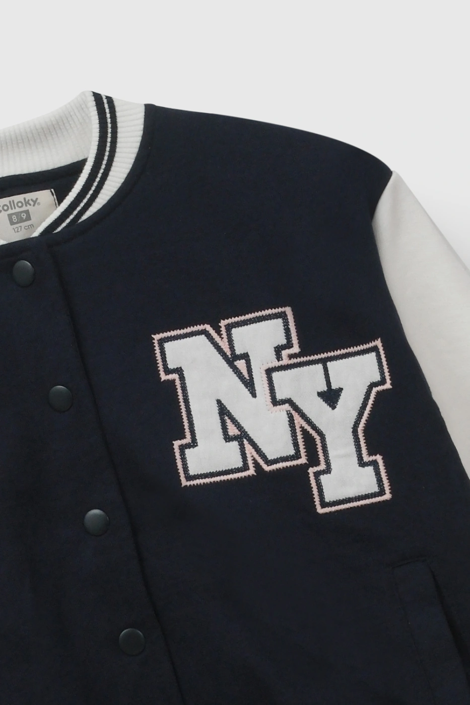 POLERA ALGODÓN NIÑA COLLOKY BOMBER VARSITY - 3