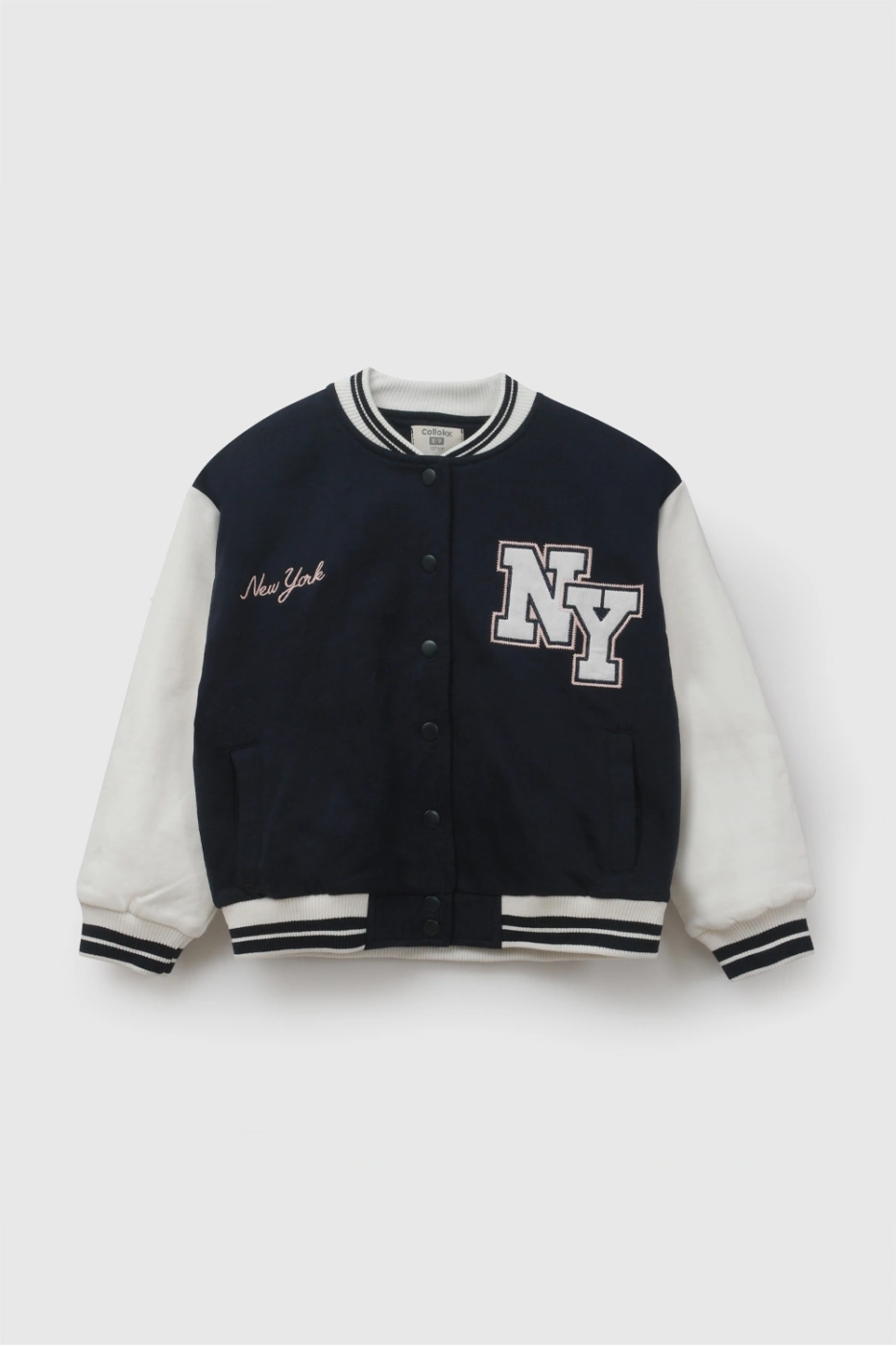 POLERA ALGODÓN NIÑA COLLOKY BOMBER VARSITY - 1