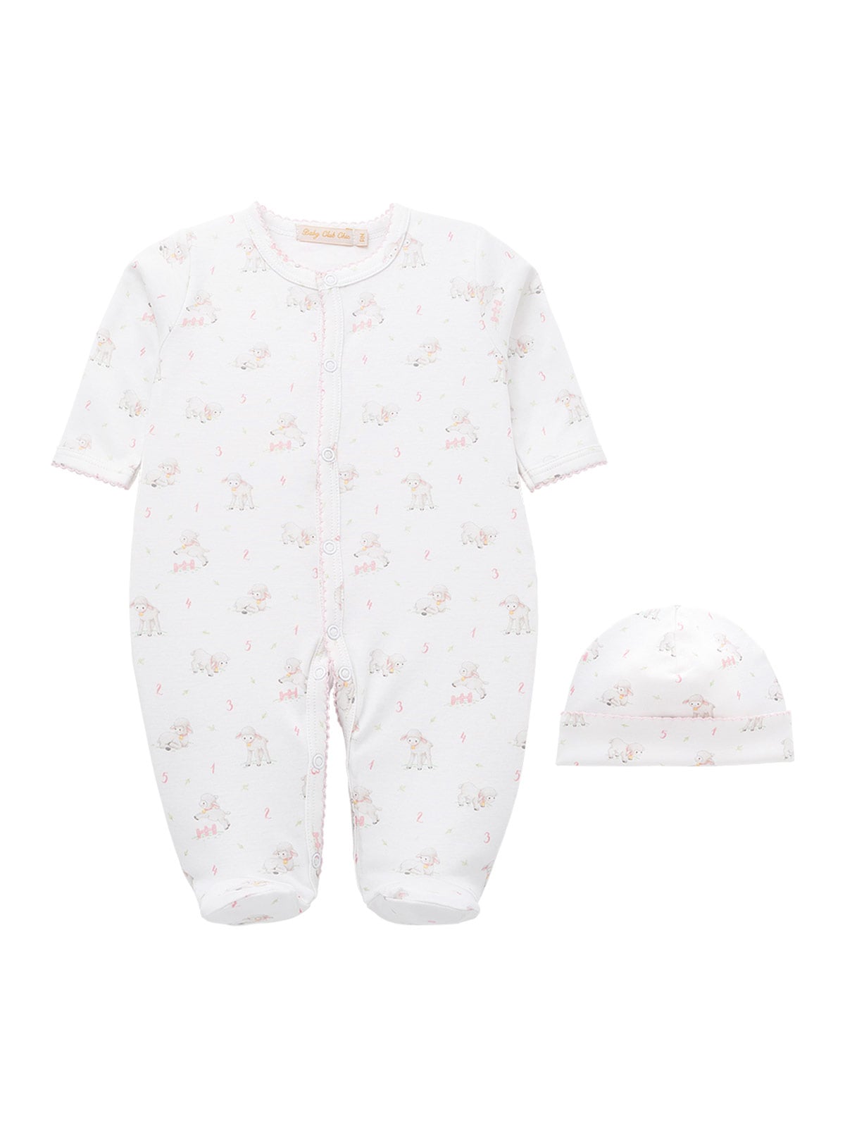 CONJUNTO ENTERIZO Y GORRO NIÑA BABY CLUB CHIC BABY SHEEP - 1
