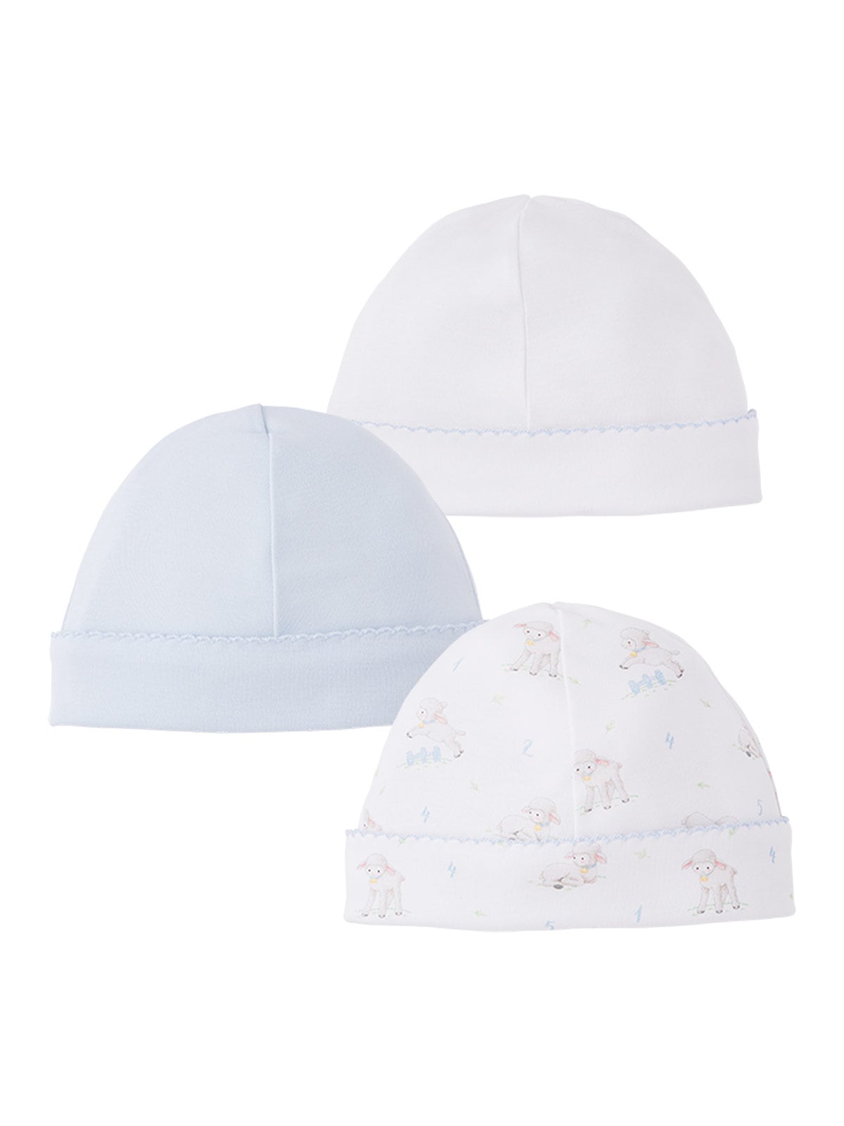 PACK X3 GORROS ALGODÓN BABY CLUB CHIC BABY SHEEP BLUE - 1