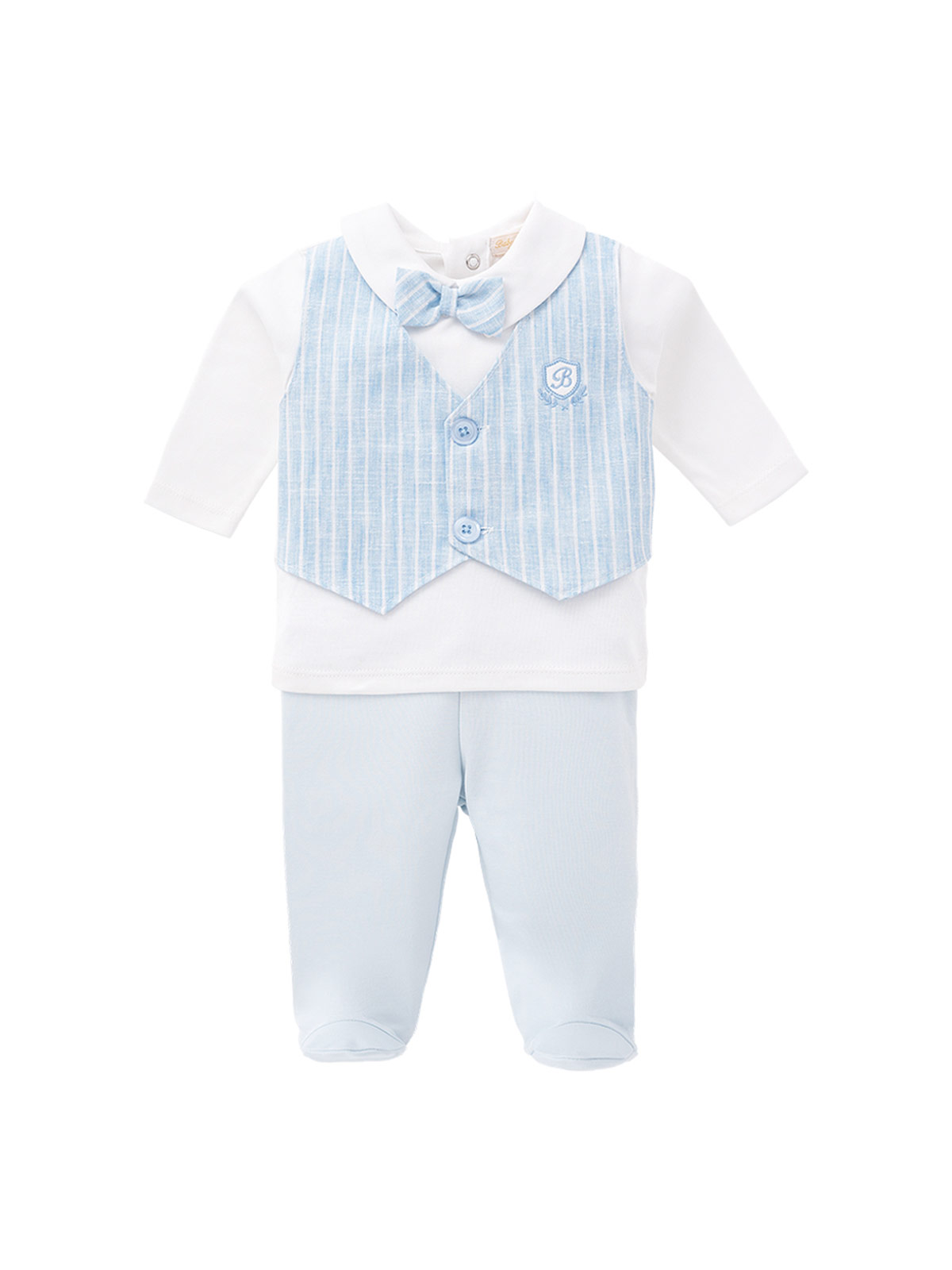 CONJUNTO POLO Y PANTALÓN ALGODÓN NIÑO BABY CLUB CHIC ELEGANT TEDDY - 1