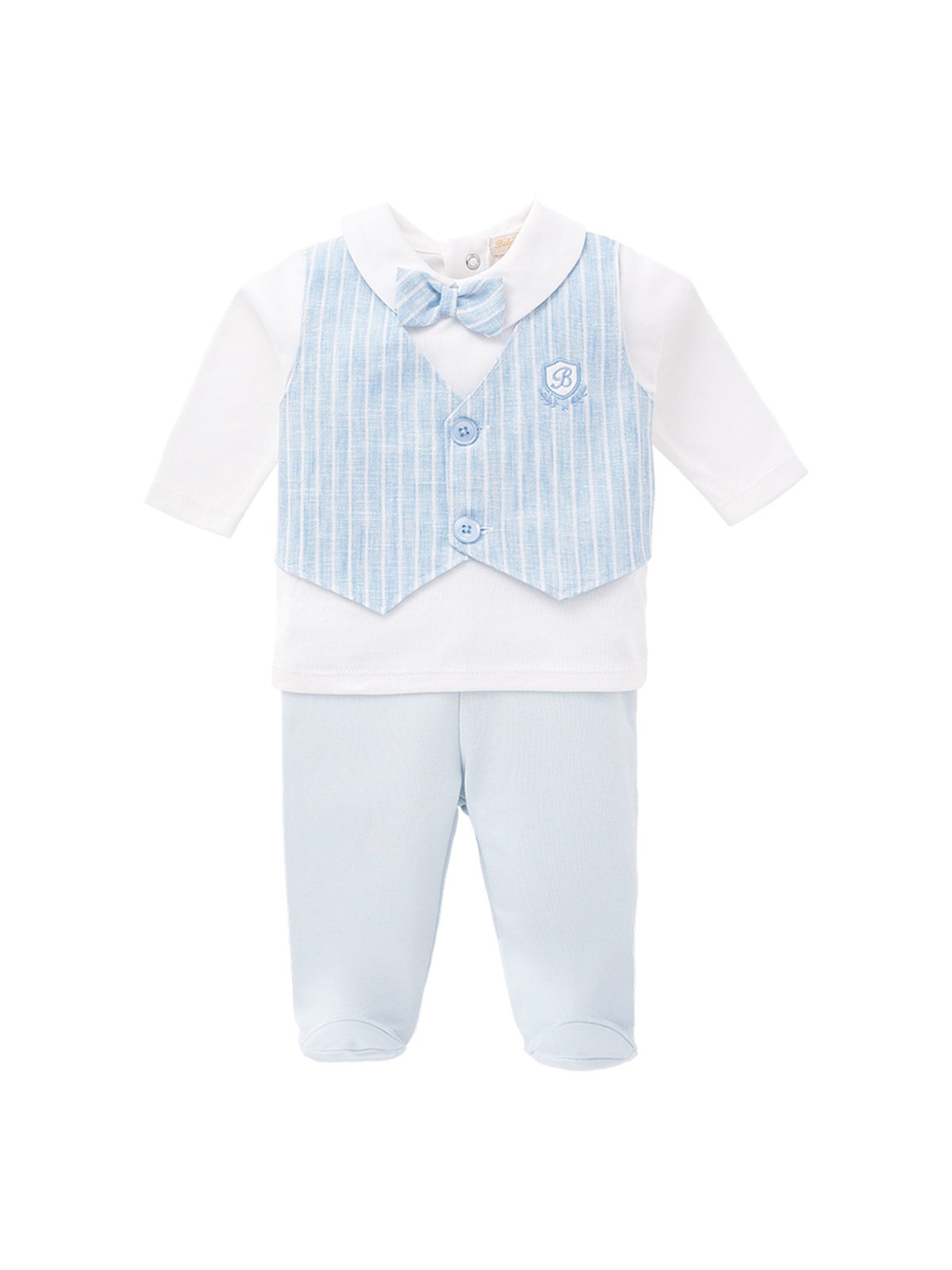 CONJUNTO POLO Y PANTALÓN ALGODÓN NIÑO BABY CLUB CHIC ELEGANT TEDDY - 1