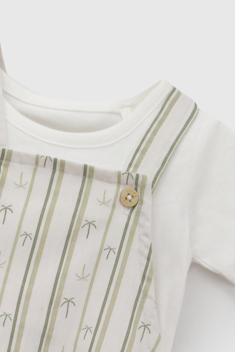 CONJUNTO JARDINERA + BODY ALGODÓN BEBÉ NIÑO COLLOKY - 4