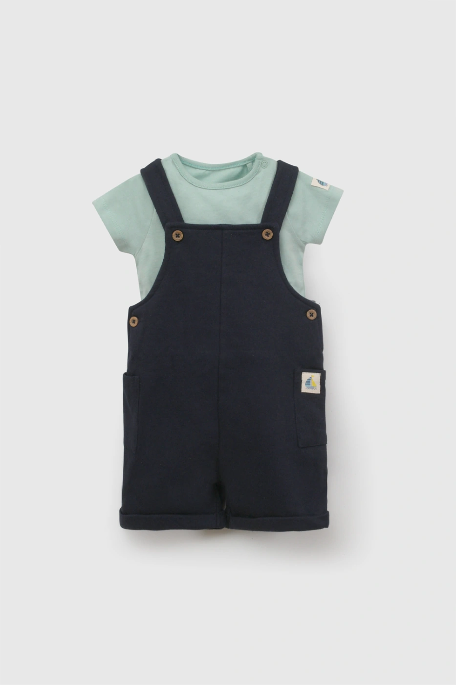 CONJUNTO JARDINERA + POLO ALGODÓN NIÑO COLLOKY - 1