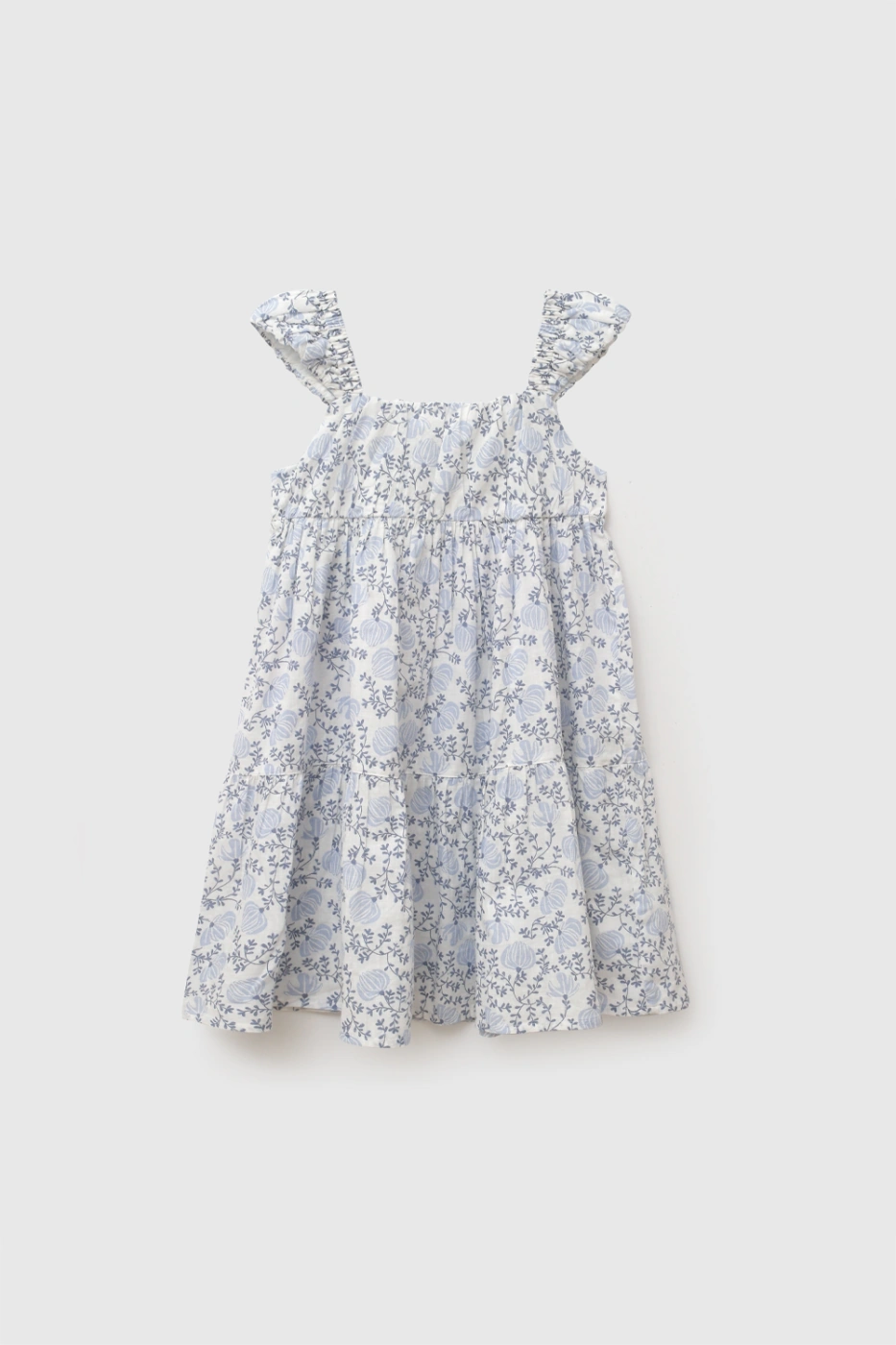 VESTIDO ALGODÓN NIÑA COLLOKY FLUIDO FLORES - 1